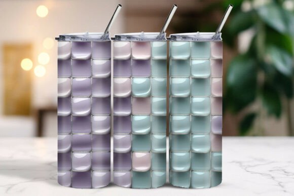 Download Mosaic Tile Abstract Pattern Tumbler - Premium Resources
