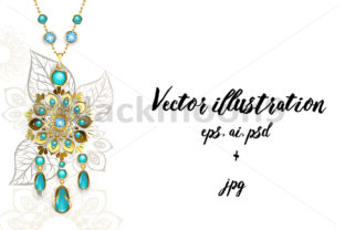 Download Medallion with Turquoise - Premium Resources